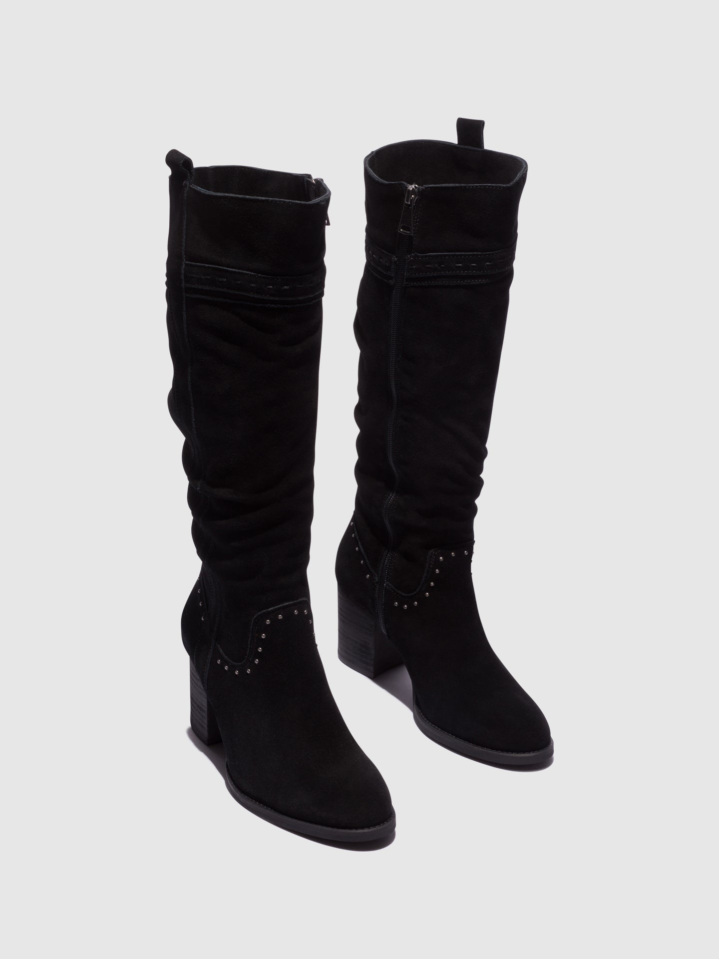 Top3 Botas de Cano-Alto em Preto